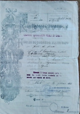 L’AQUILA ABRUZZO CAMARDA PAGANICA CARABINIERI REALI CHIETI 1923 CONGEDO MOSCA