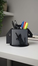 Portapenne Con Gatto Organizer