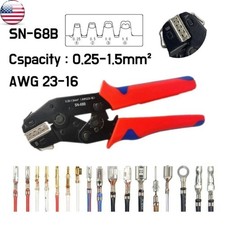 Pinza crimpatrice SN-68B 0,25-1,5 mm² per terminale Dupont,TE,JST,Molex