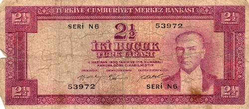 Banconota türkiye p151a - türkiye, 2