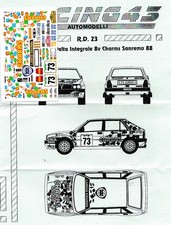 Decal 1-43 Lancia Delta 8V