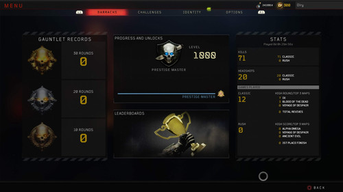 Bo4 zombies livello 1000 - bo4,