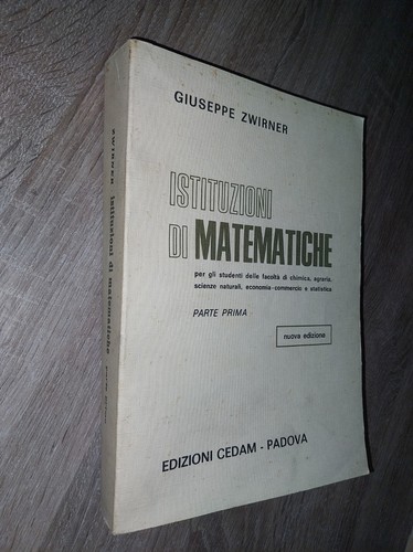 Zwirner istituzioni di - g.;,