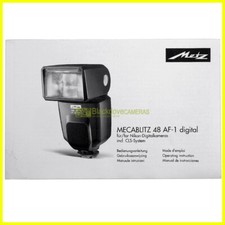 Manuale per flash Metz Mecablitz 48 AF-1 N Libretto istruzioni IT EN FR DE ES