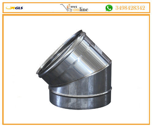 Curva acciaio inox canna - 45°,