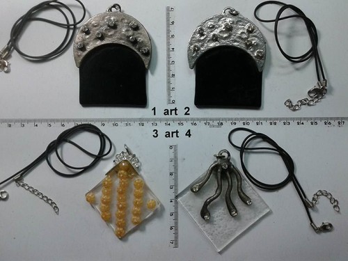 Collana ciondolo murrine - e,