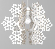 Lampadario fiocco neve - neve, per