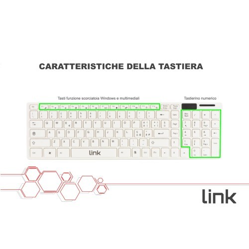 Tastiera italiana slim mouse - italiana,
