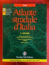 Atlante stradale d'Italia Sud Touring Club Italiano autostrade cartine 2000