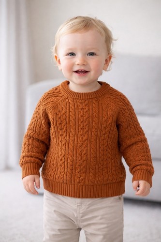 Maglione cotone lavorato - in, a