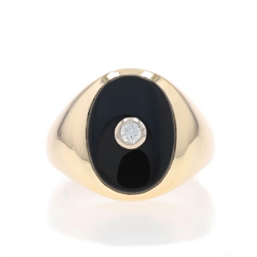 Oro giallo diamante onice - oro, &