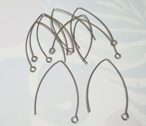 10pz base orecchini acciaio - 10pz,