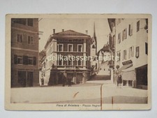 FIERA DI PRIMIERO Trento Piazza Negrelli negozio vecchia cartolina