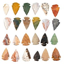 *** 25 PC Lot Flint Arrowhead