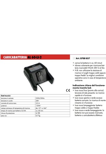 Würth 28v 3 5a - al, 60-li-2