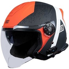 CASCO CON  INTERFONO BLUETOOTH ORIGINE PALIO BT  HYPER BLACK FLUO RED MATT TG L
