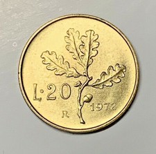 ITALIA REPUBBLICA 20 LIRE 1972
