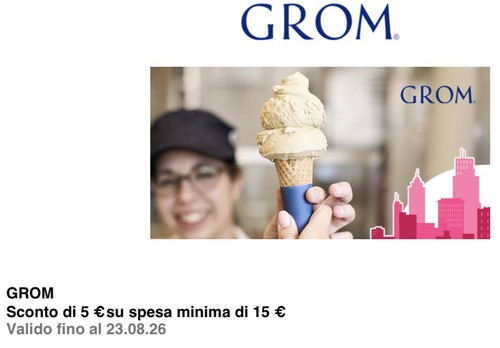 Grom discount coupon - grom,