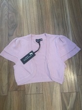 Cardigan donna bolero rosa