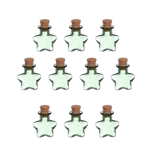 Mini glass bottles - 10, pendant