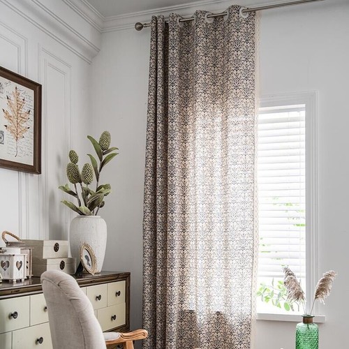 Tenda vintage blu - , floreale