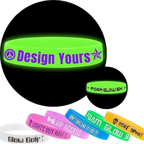 Braccialetti silicone luminosi - braccialetti,