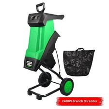 Tritatutto Elettrico Foglie 2400W 220V Potatore Albero Spinto a Mano Tritatutto Giardino 