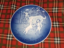 PIATTO DA COLLEZIONE IN PORCELLANA DANESE Mother's Day MAMMA 1991 VINTAGE