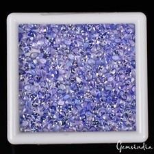 Certificato 31,60 Ct/260 Pezzi Pera Tanzanite Blu Naturale Non Trattata Calibrata Gemme