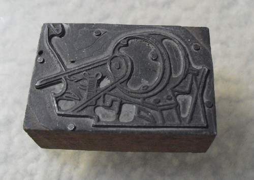 Timbro blocco stampante - , legno