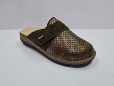 Cliawalk Ciabatta Donna con Strappo e Sottopiede Estraibile - VER (Verde)