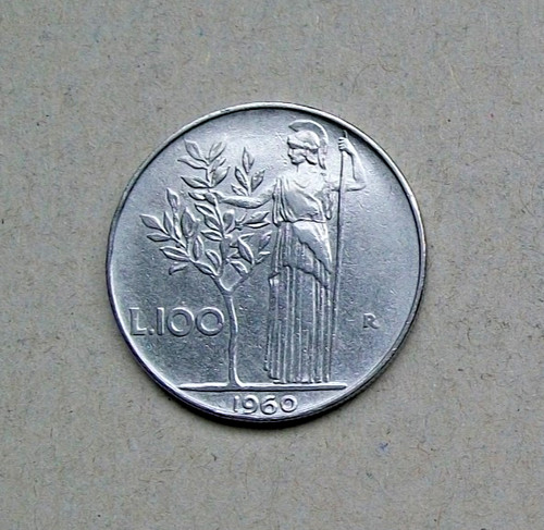 1960 100 lire - lire, minerva