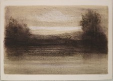 GIUSEPPE AJMONE - LITOGRAFIA FIRMATA 50 x 70 -