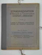 Standardisation d'Eléments de Construction - Charpente et Menuiserie - etab s.a