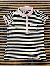LACOSTE+POLO +TAGLIA 40+ ROSA NERO +ORIGINALE 100%