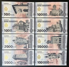 San Marino banconote Souvenir