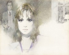 ALESSANDRO BIFFIGNANDI - Tavola originale La Confidente (pubbl. Grazia n.1968)