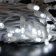 Catena luminosa Natale da esterno 10 mt 100 maxi led con FLASH luci natalizie