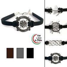 bracciale nautico da per uomo braccialetto con simbolo portafortuna e protezione