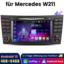 Per Benz CLS E-Class W211 W219 4+64G Carplay Android14 autoradio GPS navigatore DVD CD