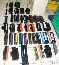 LOTTO STOCK TONER ESAURITI PER STAMPANTI LASER HP LEXMARK SAMSUNG EPSON