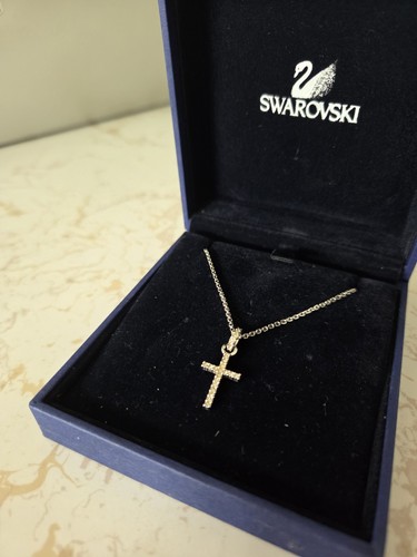 Collana croce swarovski nuova - croce,
