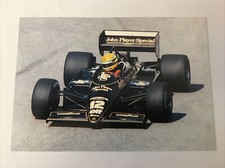 Cartolina Ayrton Senna Lotus