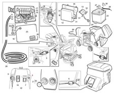 Pulsante alzapiatto trattorino