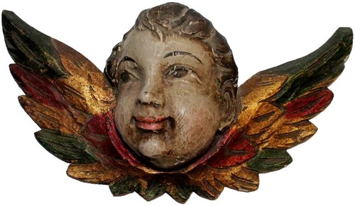 A0964 antico angelo in - a0964, legno