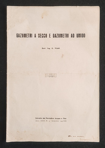 Gazometri secco - a, e