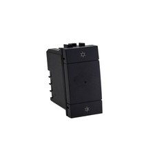 Pulsante Dimmer Connesso Smart WIFI Tuya Compatibile Bticino Living Colore Nero 