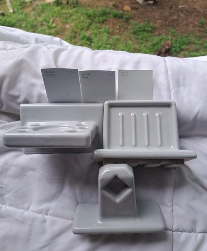 Vtg mcm ceramic bathroom - pc.,