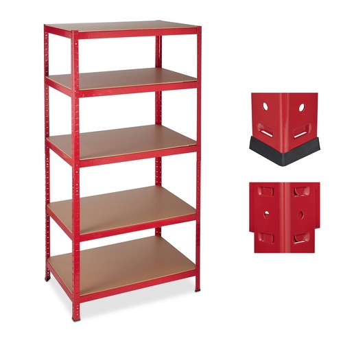 Scaffale metallo rosso - scaffale,