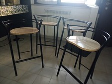 sgabello da bar/ cucina in ferro e legno